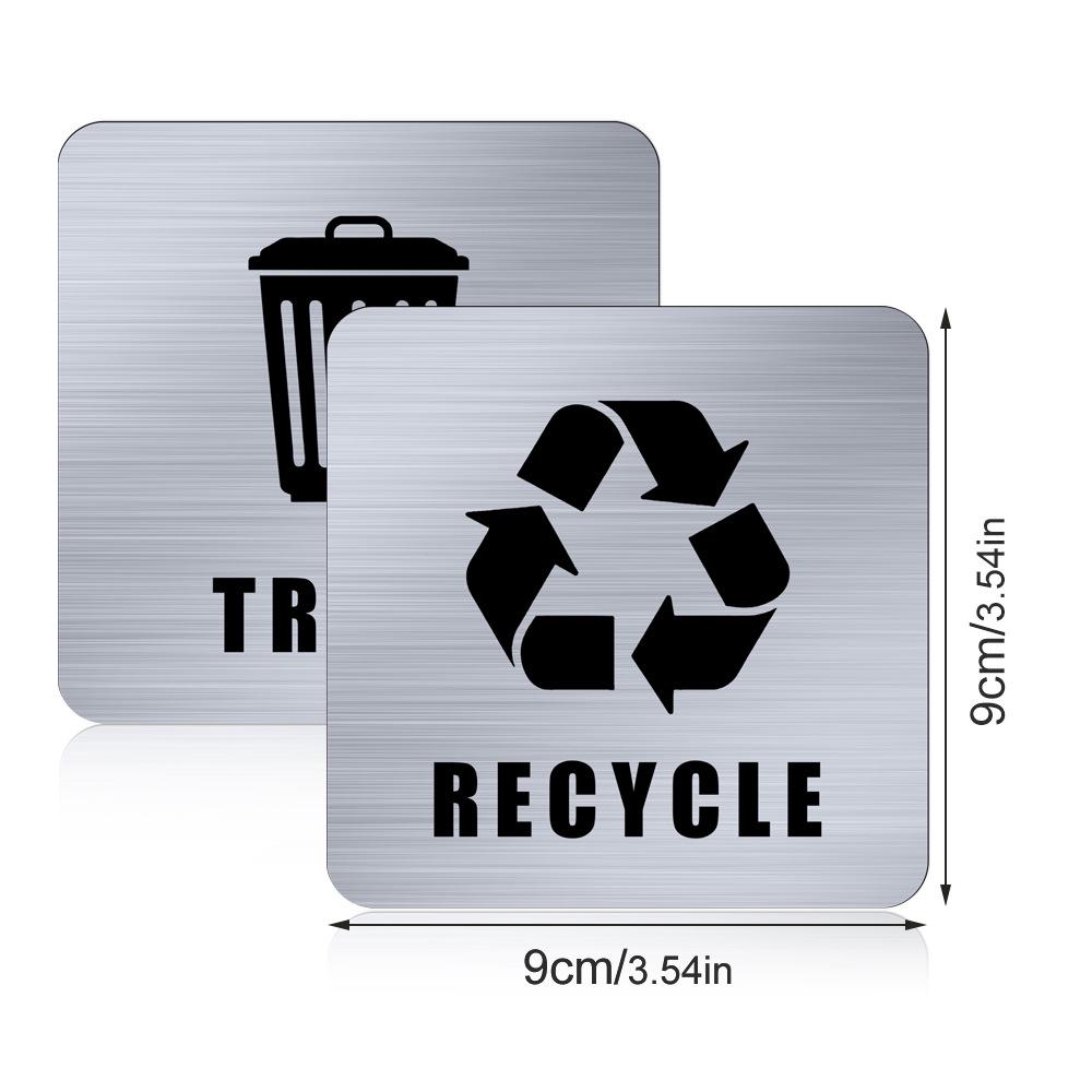 Magnetic Recycling Bin Label: Reusable Sorting & Eco-Friendly Sticker Set