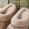 Plush Slippers for Autumn and Winter, Thick Soled Outdoor Cotton Slippers for Warmth At Home, Thickened Plush Thick Soled for Warmth