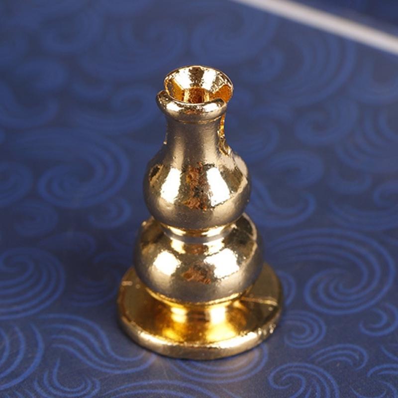 Gourd Shape Incense Stick Holder Copper Censer Bracket Household Accessory for Temple Living Room Office Decoration