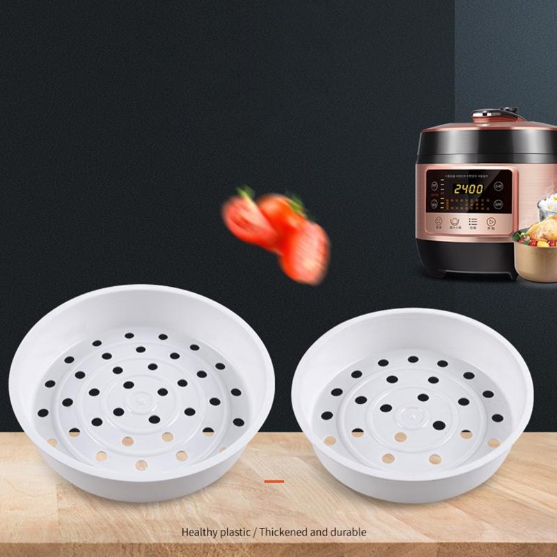 Food Grade Plastic Steaming Rack High Quality Steamer Basket Cooking Cookware Accessories For Rice Cooker Warmer Ivory