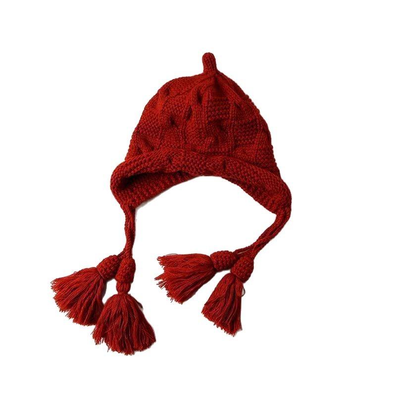 Baizhao, Autumn and Winter New Warm Baby Knitted Hat Baby Wool Hat Fashionable Versatile Children's Hat