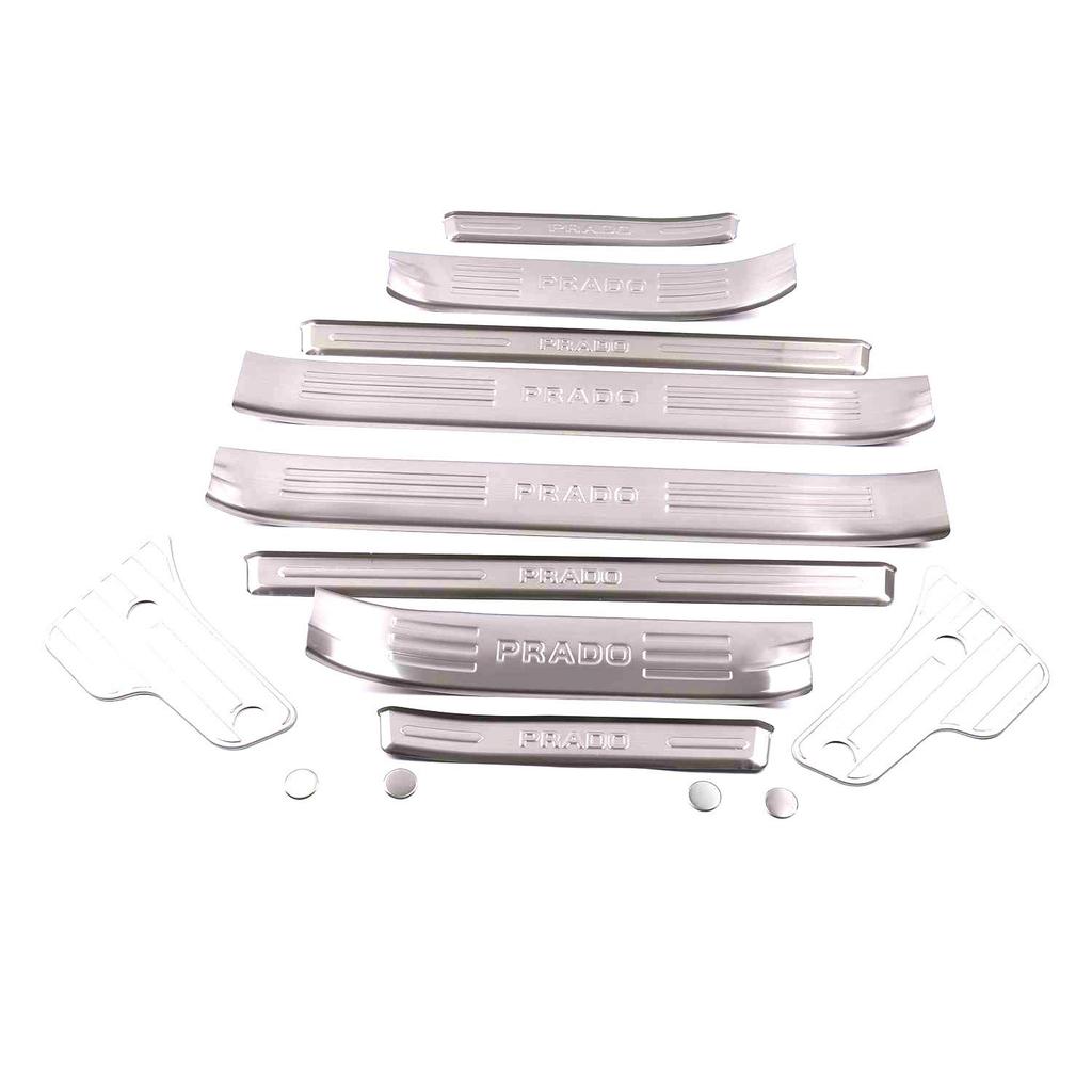 13-16 Toyota Prado Front & Rear Fog Light Grille & Bumper Guard