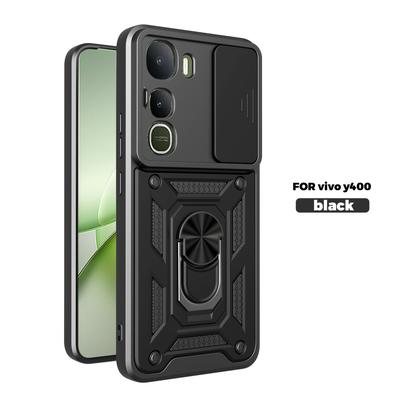 For Vivo Y400 Case Vivo Y400 Cover Vivo Y400 Magnetic Ring Holder Armor Phone Case Slide Camera Protect Back Cover
