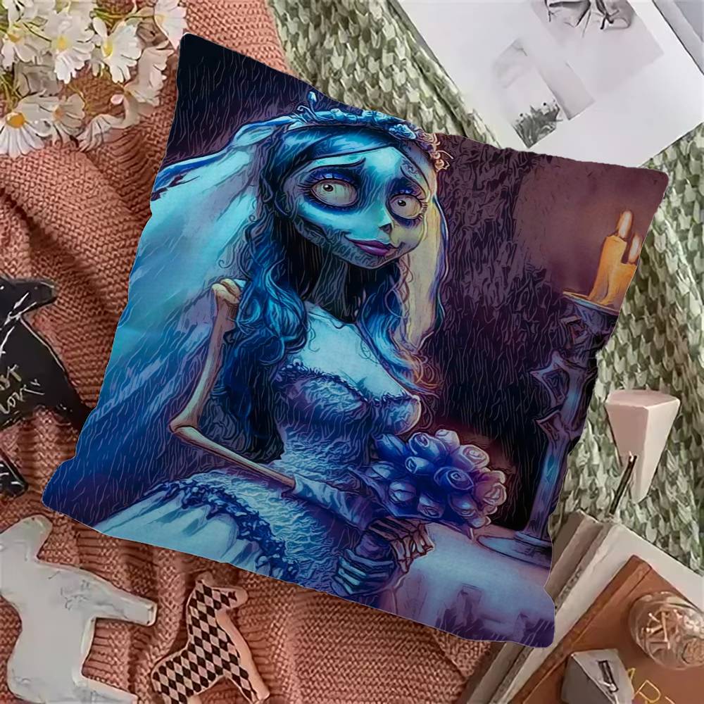C-Corpse Bride Personalized Pillow Cover Kids Bedroom Wild Party Decor Pillowcase Kid Birthday Shower Gift