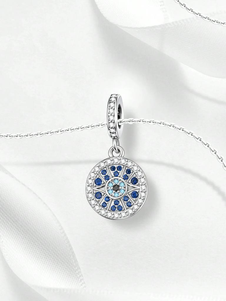 Charms Plata Copper Colors Compass Of Our Lady Of The Moon Beads Pendant For Original Bracelet For Women Diy Jewelry Love Gift