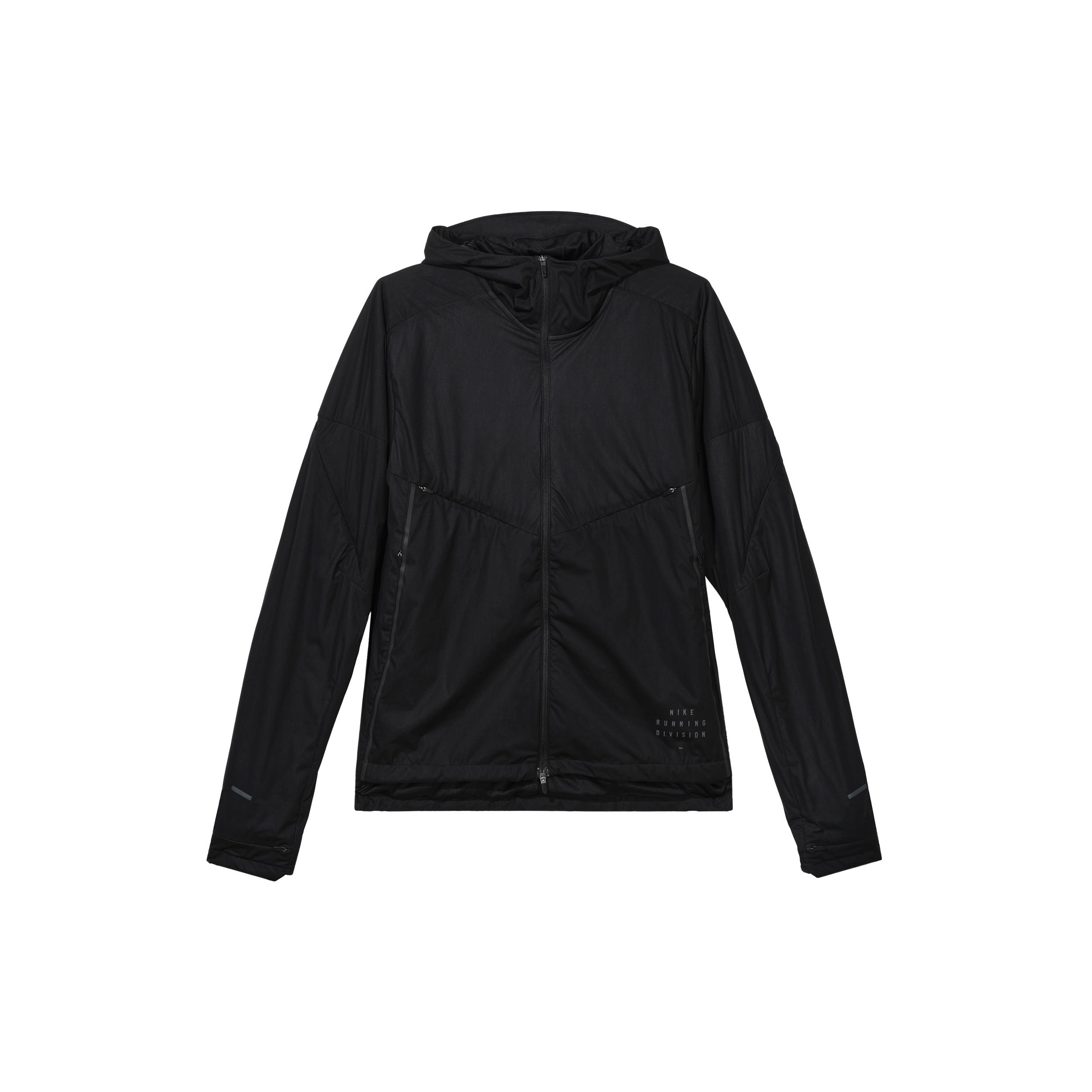 Nike Solid Color Running Athleisure Casual Sports Jacket Black Men s CU7890-010 M