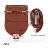 DIY PU Leather Bag Knitting, Adjustable Shoulder Strap Purse Making Accessories with Holes Weaving