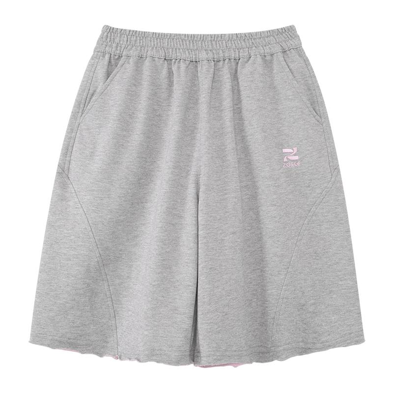 

Zuoxi Boys 2026 Summer Two-Tone Quick-Dry Rolled Hem Shorts 150