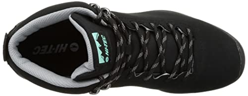 HI-TEC HKU13 AORAKI CLASSIC WP Hiking Shoes, Breathable and Waterproof, Ideal for Mountaineering and Outdoor Activities, Black/Black, Size 26.5 Cm, 2E