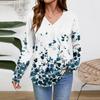Women Long Sleeve Tops Dressy Casual V Neck Tshirts Basics Tee Vacation Fall Fashion Clothes