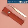 Plated Iridescent Precision Stainless Steel Rose Gold Feather Tweezers for Grafting False Eyelashes