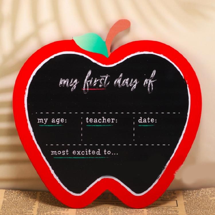 Double Sided Wooden Classroom Board Attachment Durability Ecological Friendly Design for Study Note Photo Props