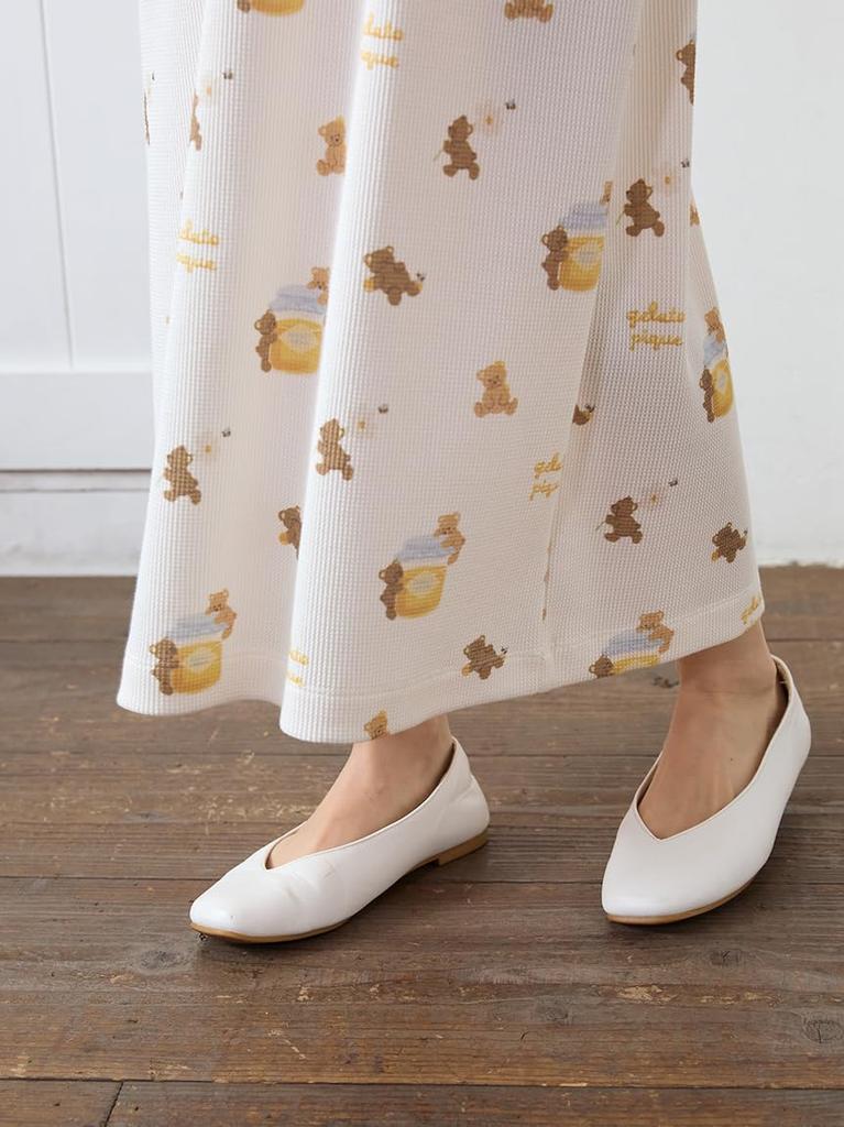 Gelato Pique Honey Bear Print Dress PWCO254330 OWHT Women's