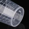 10Pcs 60ML Measuring Cup Transparent Plastic Scale Beaker Cups Lab Graduated Liquid Container Without Handle Kitchen Baking Tool