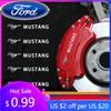 Novo Adesivo de Carro 2026 Novo 2025 Produtos Quentes para Carro Adesivo de Emblema de Pinça de Freio Decoração Adesivo para Ford Mustang GT500 GT350 Cobra Shelby