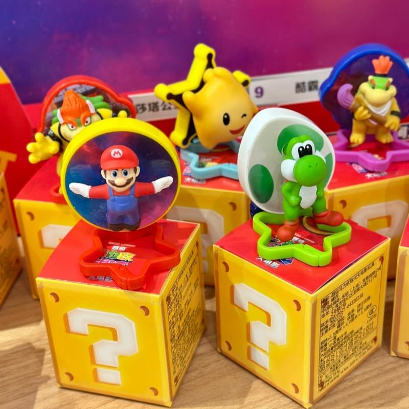 2026 New  Movie Collectibles-Full Set w/ Luigi Frog, Peach, Yoshi, Bowser-Premium Display Figures Keychain Ideal Gift