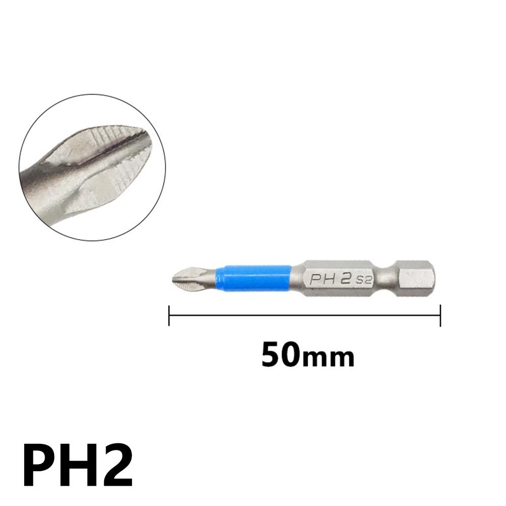 Nutdrivers Screwdriver Bit PH1 PH2 PH3 PZ1 PZ2 PZ3 1/4inch 12Pcs 50mm