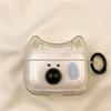 Lustige schwitzende 3D-Hundenase Geeignet für AirPods Pro2 Kopfhörerhülle Kabellose Bluetooth Apple AirPods S1/2 Weiche Hülle
