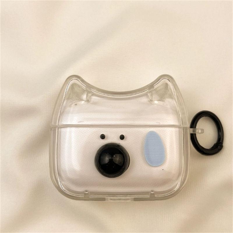 Lustige schwitzende 3D-Hundenase Geeignet für AirPods Pro2 Kopfhörerhülle Kabellose Bluetooth Apple AirPods S1/2 Weiche Hülle