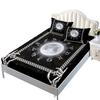 Mattress Mattress Cover Three-Piece Set Black Twelve Constellation Mattress Protective Cover Abraded Double Bed