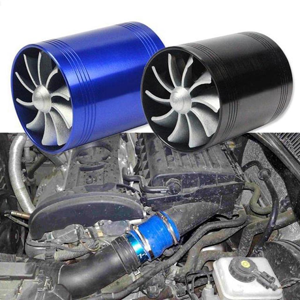 Charger Air Super Turbonator Saver Fan Dual Intake Black