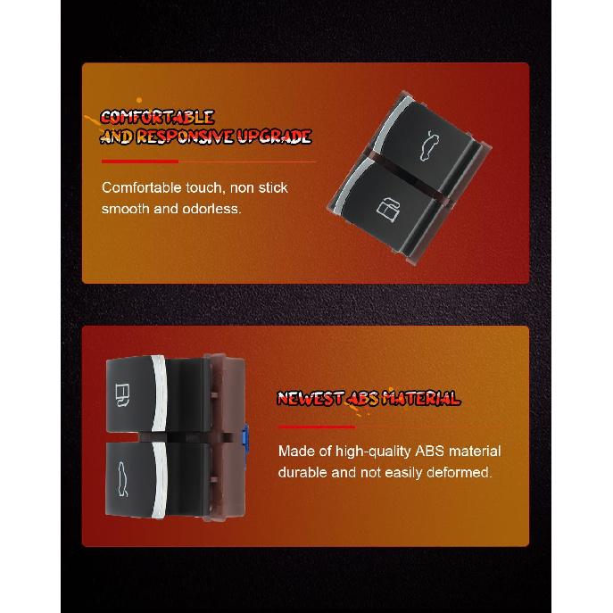 cciyu Release Button Switch, Fuel Tank Door Trunk Release Button Switch 35D959903, 3C0959903B fits for Volkswagen for Jetta MK5 MK6 for Golf MK5 MK6