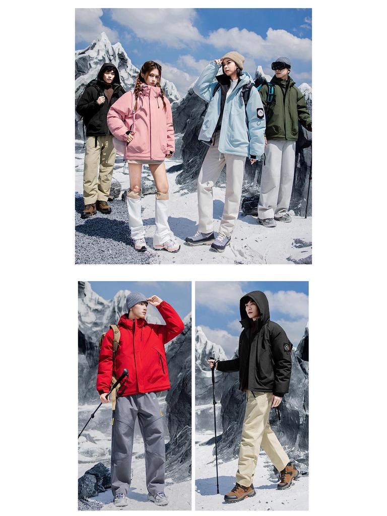 Men's Trendy Thickened Windproof Puffer Jacket – Warm Graphene Cotton Winter Coat