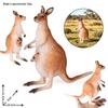 Realistic Kangaroo Mother and Child Model - Children's Cognitive Toy and Gift Ornament