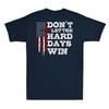 Don't Let the Hard Days Win Inspirational Mental Health ON BACK Unisex T-Shirt