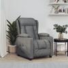 Vidaxl Electric Recliner, Dark Gray, Fabric Upholstered