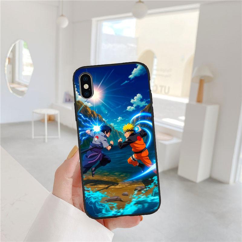 PP4 Anime Naruto Soft Shell Phone Case for iPhone 16 15 14 13 12 Pro Max Plus Mini