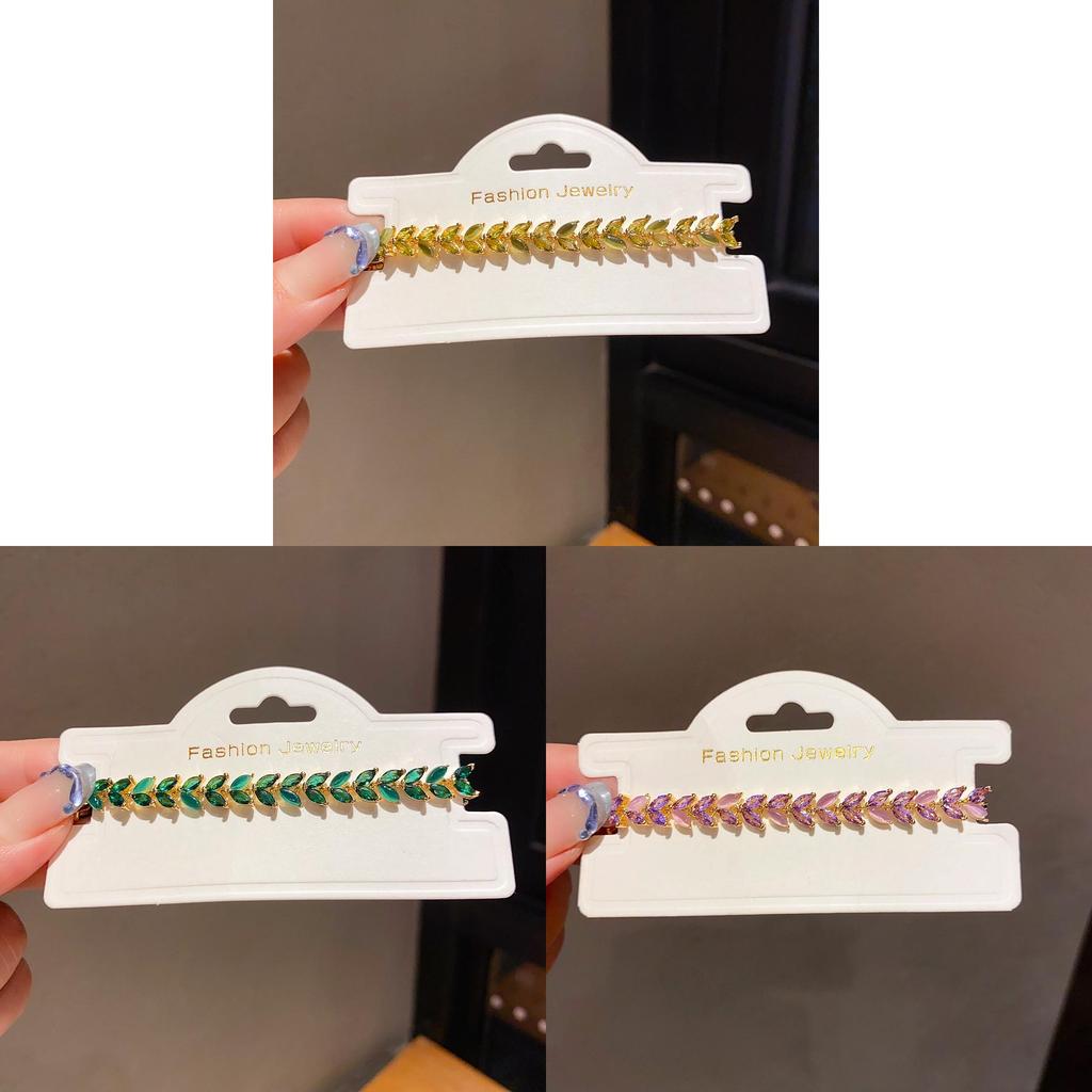 Light Luxury Zircon Flower Bracelet For Women With Copper Material And Wheat Pattern