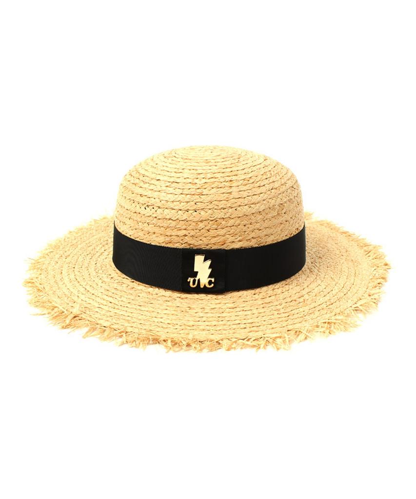 Yunibeosyeolkemiseuteuli Gdmt Round Natural Raffia Hat Panama Hat