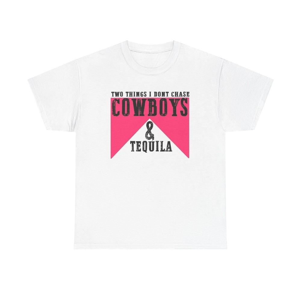 Cowboys And Tequila Graphic T Shirt Womens Brand New Cotton Tee