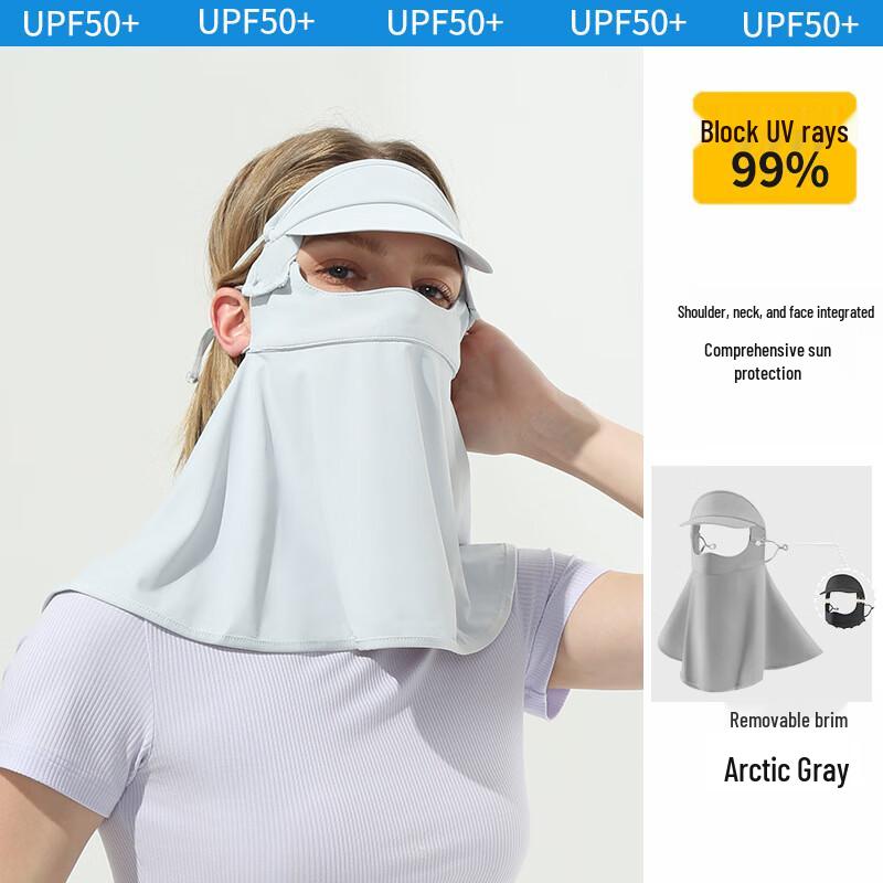 Guteng Full-Face Sun Protection Mask with Detachable Brim