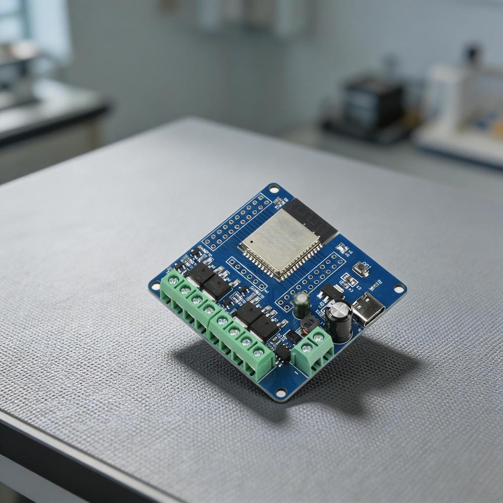 ESP32-32E Based Development Board with MOSFET Switch Modules for Home Automation and Industrial Control Projects