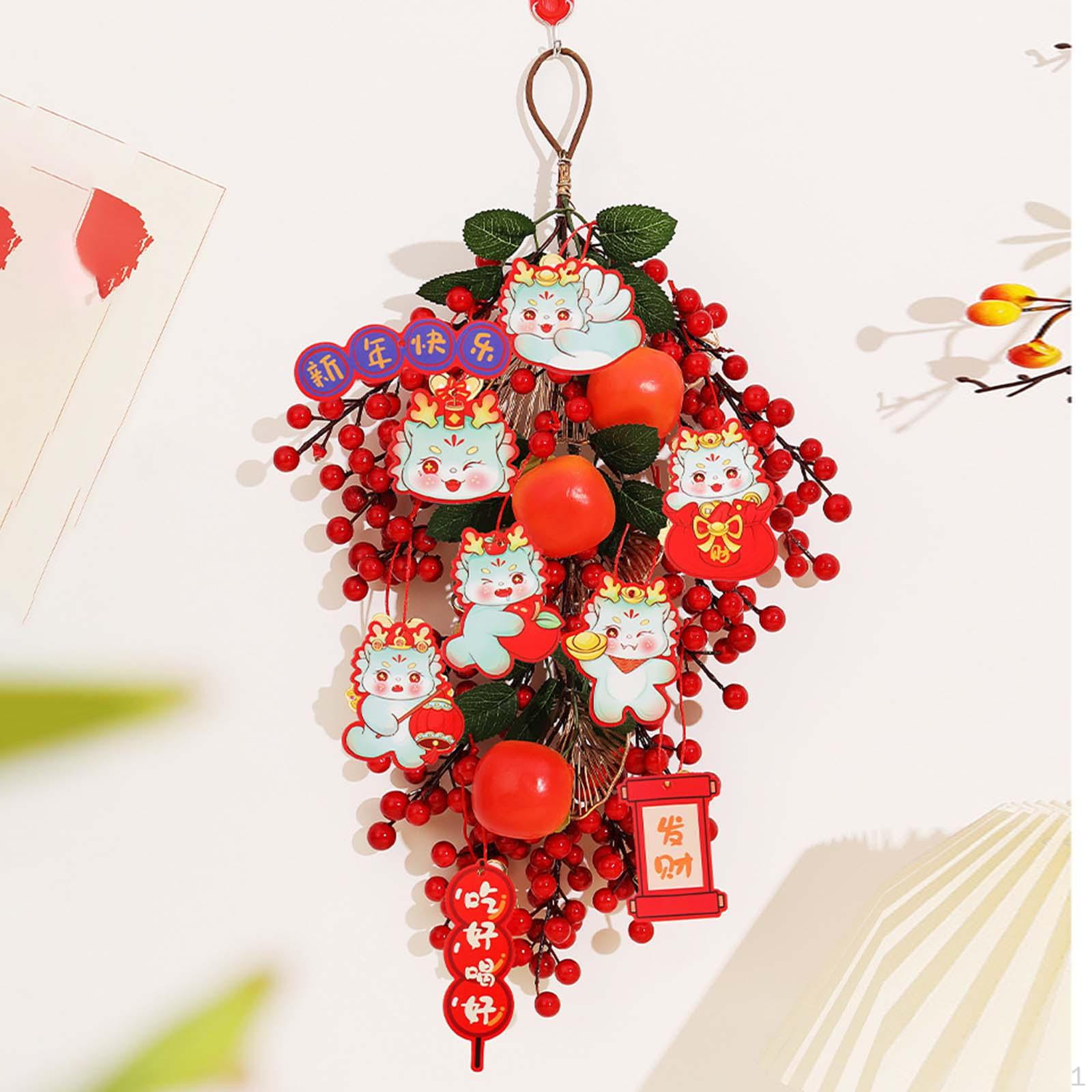 

Китайский год украшения ягоды благословение подвеска для внутреннего настольного декора Style A