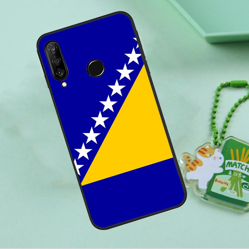 Bosnia and Herzegovina Flag For Huawei Nova Y90 Y70 Y60 Y61 Y91 Y72 9 10 SE 12i 12s 11i 5T P60 Pro P20 P30 P40 Lite Case