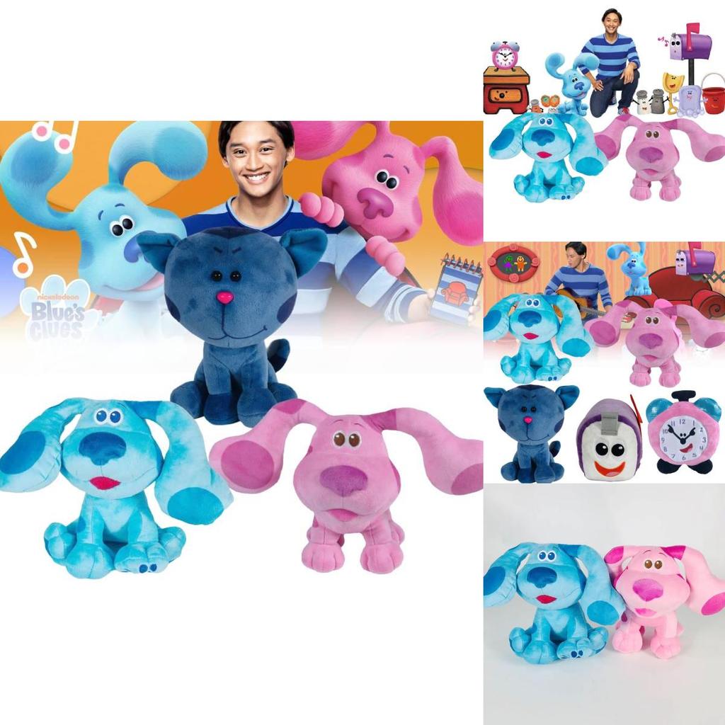 Adorable Blue Spotted Dog Plush Toy Ultra Soft Short Plush 20cm Kids Gift