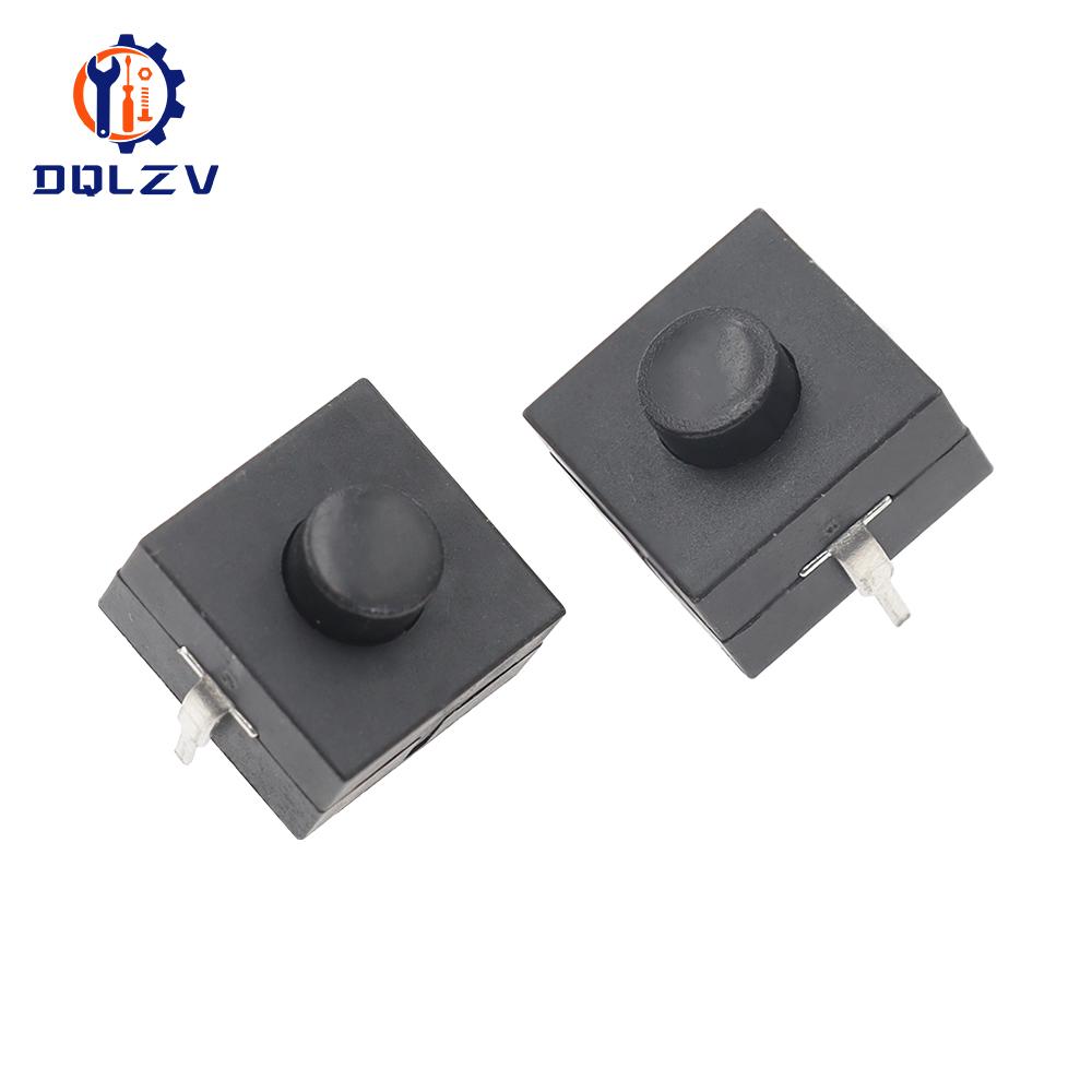 12x12mm Middle 2 Pins ON-OFF Flashlight Button Switch 1A 30V 1212-112D Height 9.5mm