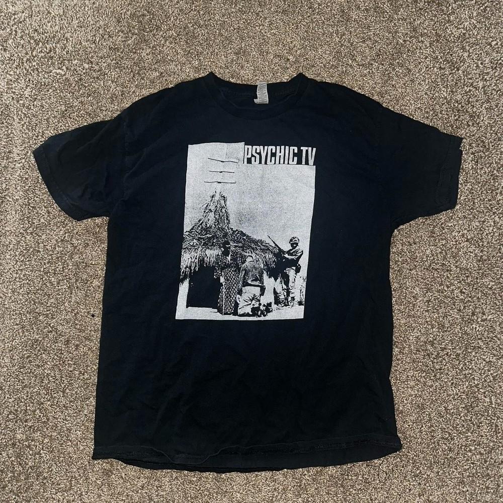 Collection Psychic TV Band Black Shirt Unisex Concert S-5XL CM904 Unisex T-Shirt XXL