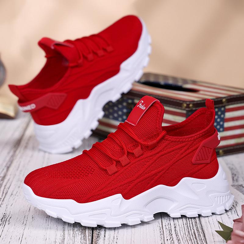 Shoes for Women's Shoes Versatile Summer New Casual Breathable Single Shoes Thick Sole Sneakers Women's Running Shoes