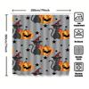 1Pchalloween Pumpkin Bat Curtain For Bathroom Kids Baby Girls Room Decoration Shower Curtain