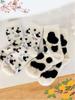 Cartoon Cute Cow Mink Velvet Socks Women Winter Soft Fleece Plush Warm Home Sleep Boot Socks Kawaii Thermal Tube Sox