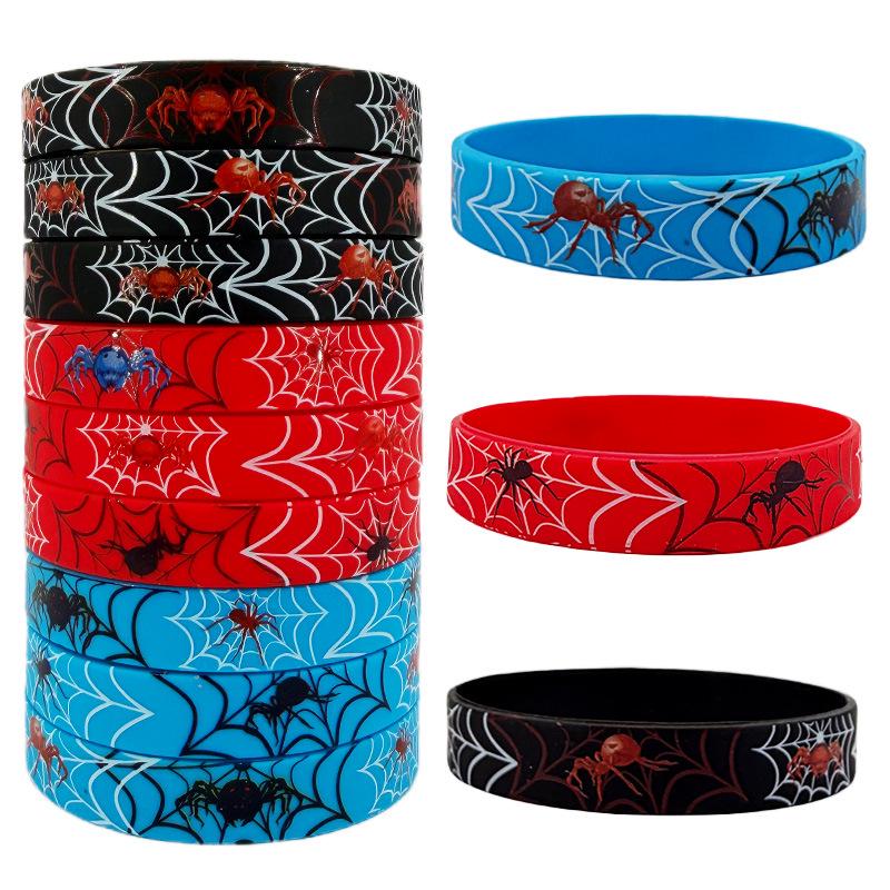 Spider-Man Silicone Wristband: Cartoon Superhero Anime Game Theme Party Gift