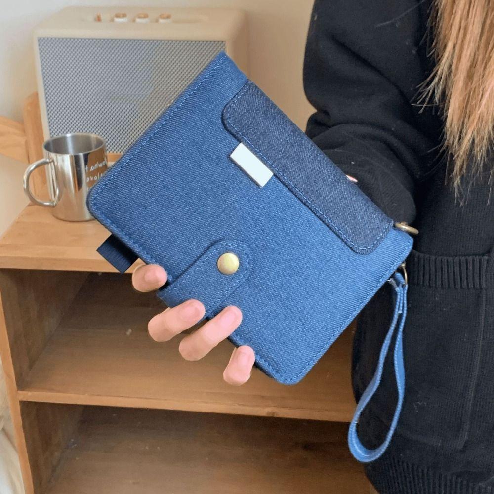 Refillable Retro Denim Notebook Loose Leaf Handwritten Diary Planner Journal Notebook Student