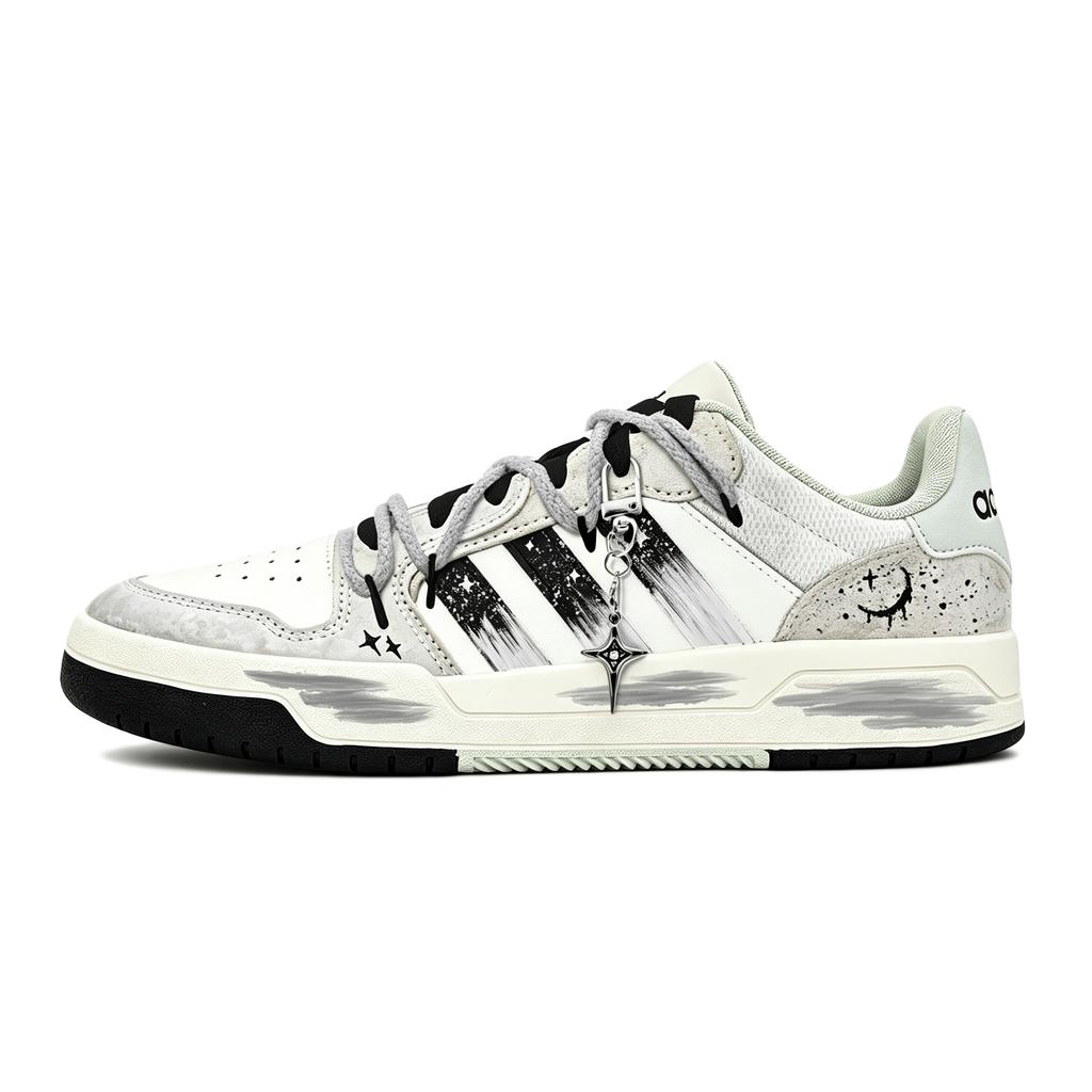 Adidas ENTRAP Slip Resistant Abrasion Resistant Low top Skateboard Shoes Unisex Black White Gray JI2546(Team2316-LK)