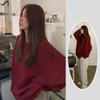 2025 Japanese-Style Solid Color Round Neck Hoodie, Trendy Casual Loose Fit, Sports Base Layer Top for Women and Couples