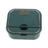 Home Soap Box Non Perforated Wall Mounted Draining Soap Box Flip Cover Bathroom Soap Box Dark Green