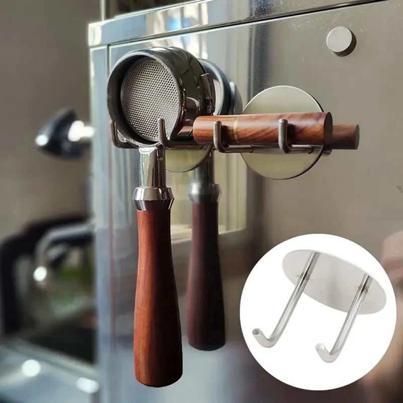 Stainless Steel Italian Coffee Machine Handle Holder 51 53 54 58mm Universal Portafilter Hanging Rack Barista Tool Storage Stand